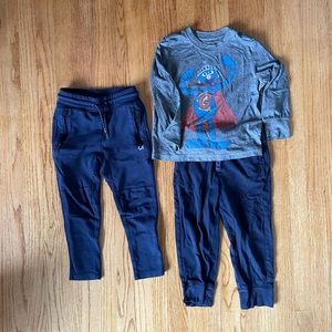Gap Old Navy Boys 3T Bundle pants and tshirt